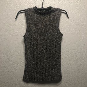 Tight top with low turtleneck